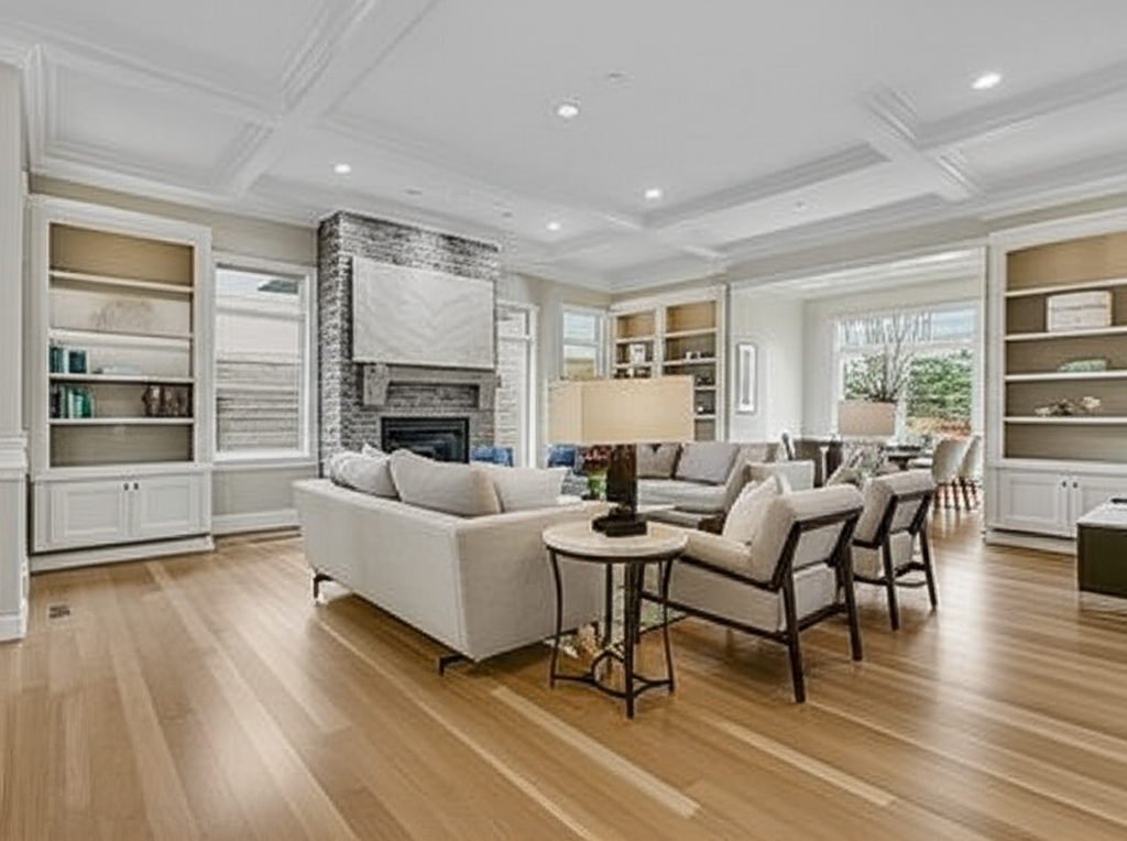 Luxury renovated home interior